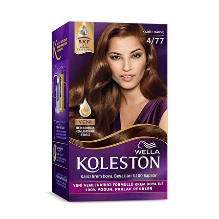 Wella Koleston 4/77 Kit Boya Kadife Kahve