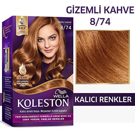 Wella Koleston 8/74 Kit Boya Gizemli Kahve