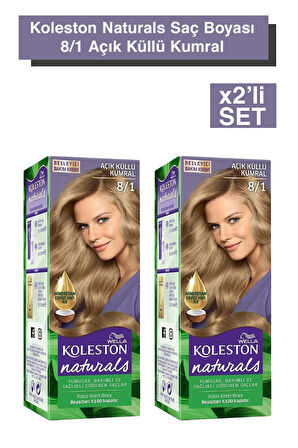 Koleston Naturals Saç Boyası 8/1 Açık Küllü Kumral X2
