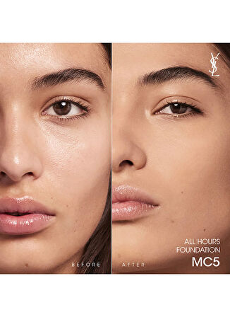 Ysl All Hours Tüm Gün Süren Işıltılı Mat Bitişli Fondöten MC5