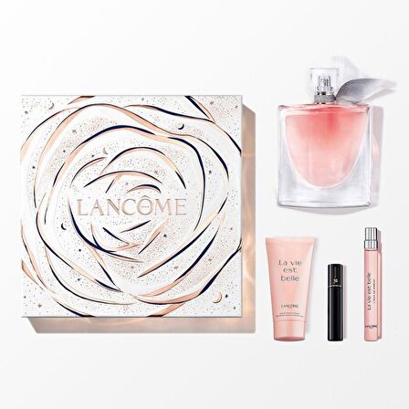 Lancome La Vie Est Belle EDP 100ml +10ml + Body Lotion 50ml + Mini Mascara 2ml Kadın Parfüm Seti  