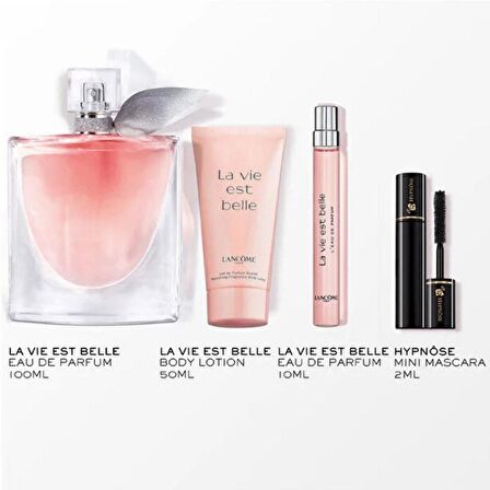 Lancome La Vie Est Belle EDP 100ml +10ml + Body Lotion 50ml + Mini Mascara 2ml Kadın Parfüm Seti  