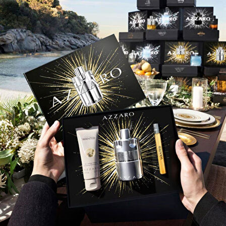 Azzaro Wanted 75 ml Shampoo+EDP 100 ml+EDP 10 ml Erkek Parfüm Seti
