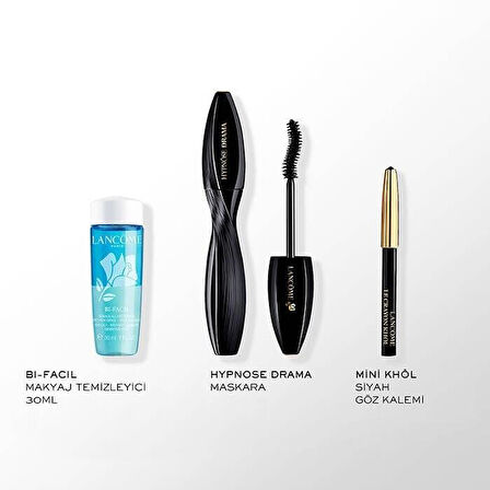 Lancome Hypnose Drama Maskara 01 Black + Mini Khol Black Pencil + Bi Facil 30 Ml