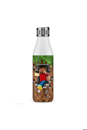 Isı Yalıtımlı Çelik Termos Matara 500ML Minecraft Sport Gamer