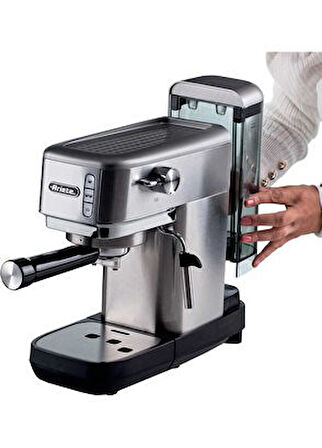 Ariete Moderna Espresso Gümüş Slim Kahve Makinesi