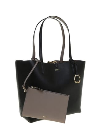 Lauren Ralph Lauren Siyah Kadın Shopper Çanta RVRSBLE TOTE-TOTE-