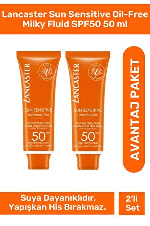 Lancaster Sun Sensitive Oil-Free Milky Fluid SPF50 50 ml - 2 Adet