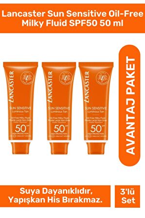 Lancaster Sun Sensitive Oil-Free Milky Fluid SPF50 50 ml - 3 Adet