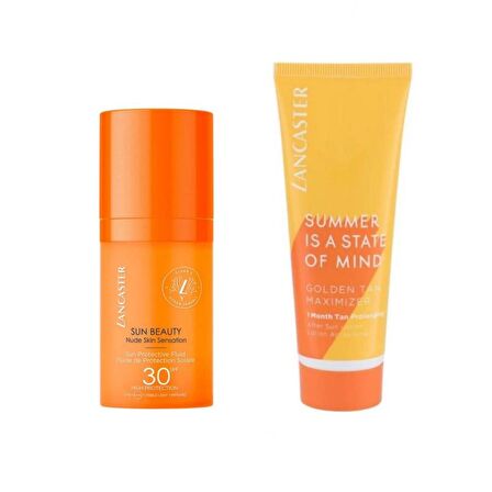 Lancaster Sun Beauty Güneş Koruyucu SPF30 30ML + Golden Tan Maximizer Güneş Sonrası Losyon 75ML