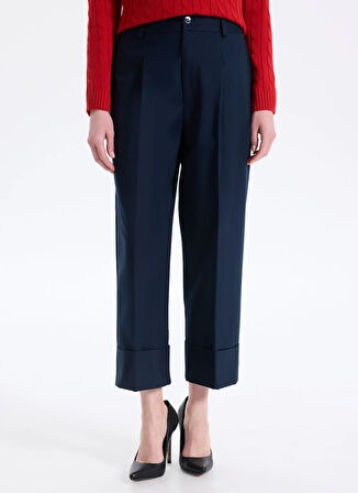 Lauren Ralph Lauren Yüksek Bel Standart Lacivert Kadın Pantolon 200871814