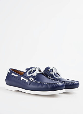 Polo Ralph Lauren Deri Lacivert Erkek Günlük Ayakkabı Merton