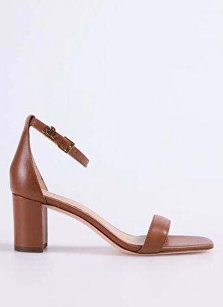 Lauren Ralph Lauren Deri Taba Kadın Topuklu Sandalet 802927949002