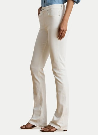 Lauren Ralph Lauren Beyaz Kadın Denim Pantolon 200926081