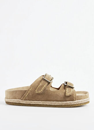 Polo Ralph Lauren Bej Erkek Terlik Turbach Double Strap