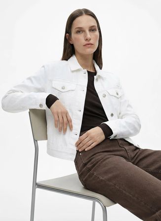 Lauren Ralph Lauren Beyaz Kadın Denim Ceket 200926087