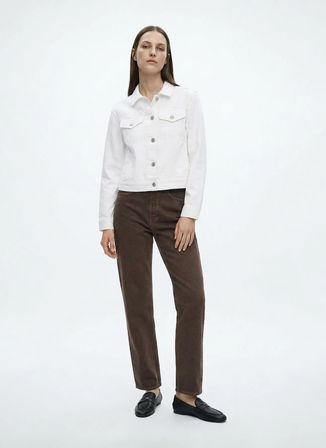 Lauren Ralph Lauren Beyaz Kadın Denim Ceket 200926087
