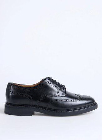 Polo Ralph Lauren Siyah Erkek Klasik Ayakkabı ASHER WGTIP-DRESS SHOE-WINGTIP