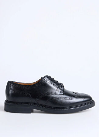 Polo Ralph Lauren Siyah Erkek Klasik Ayakkabı ASHER WGTIP-DRESS SHOE-WINGTIP