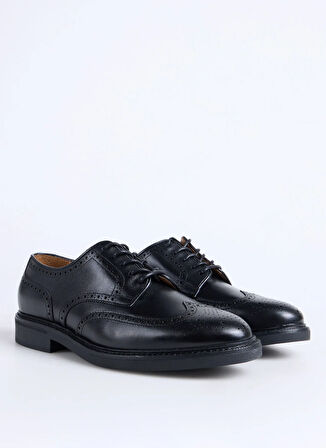 Polo Ralph Lauren Siyah Erkek Klasik Ayakkabı ASHER WGTIP-DRESS SHOE-WINGTIP