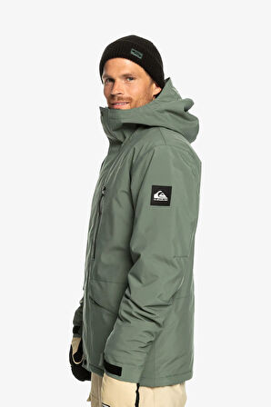 Quiksilver Mission Solid Jk Erkek Yeşil Kayak-Snowboard Montu EQYTJ03266-18563