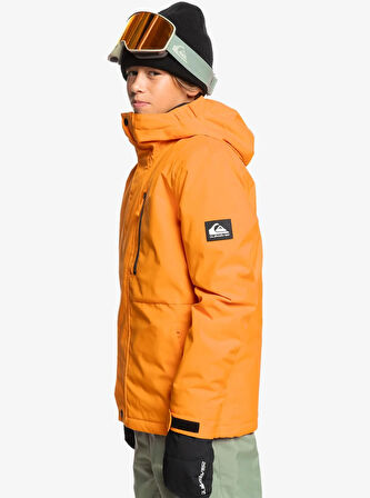 Quiksilver Mission Solid Youth JK Çocuk Snowboard Ceketi EQBTJ03157-4177 Orange Pepper