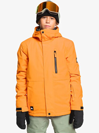 Quiksilver Mission Solid Youth JK Çocuk Snowboard Ceketi EQBTJ03157-4177 Orange Pepper