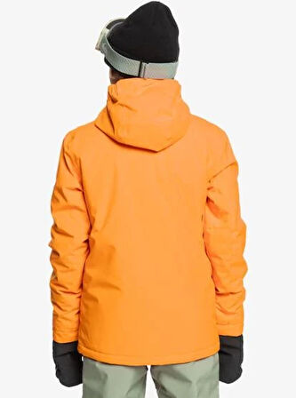 Quiksilver Mission Solid Youth JK Çocuk Snowboard Ceketi EQBTJ03157-4177 Orange Pepper