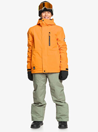 Quiksilver Mission Solid Youth JK Çocuk Snowboard Ceketi EQBTJ03157-4177 Orange Pepper