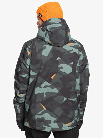 Quiksilver Mission Printed JK Snowboard Ceketi EQYTJ03479-GLW8 Puzzle Camo Sea Spray