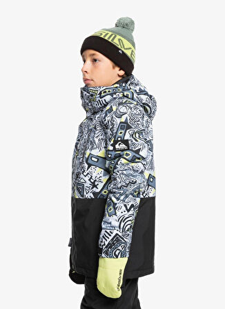 Quiksilver Çok Renkli Erkek Çocuk Kayak Montu EQBTJ03196-MISSION PRINTED BLOCK YO