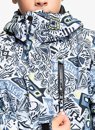 Quiksilver Çok Renkli Erkek Çocuk Kayak Montu EQBTJ03196-MISSION PRINTED BLOCK YO