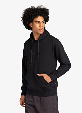 Siyah Erkek Kapüşon Yaka Normal Bel Regular Fit Sweatshirt EQYFT05002ABSTRACT NATURE HOODY