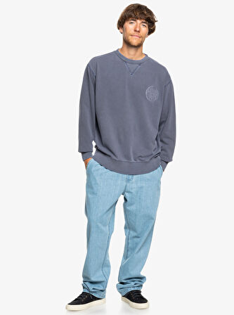 Quiksilver EQYFT04971-BN9 Garment Dye Crew Erkek Sweatshirt