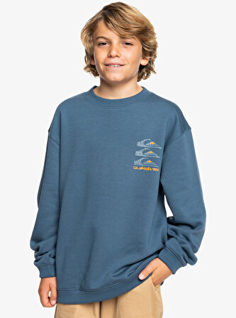 Quiksilver EQBFT03908-18314 Screen Crew Erkek Çocuk Sweatshirt