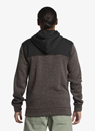 Kahve Erkek Kapüşon Yaka Normal Bel Regular Fit Sweatshirt AQYFT03339KELLER BLOCK ZIP