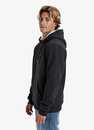 Siyah Erkek Bisiklet Yaka Normal Bel Regular Fit Sweatshirt AQYFT03391KELLER SHERPA