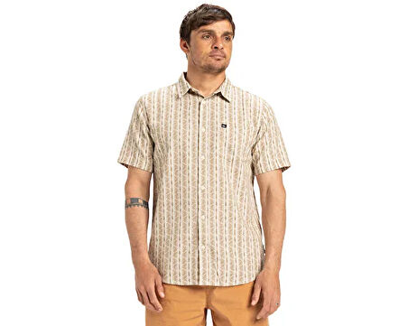 Quiksilver Street Way Ss Erkek Günlük Gömlek EQYWT04608-SFA8 Kahverengi