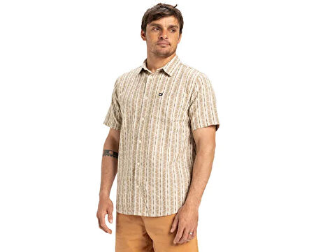 Quiksilver Street Way Ss Erkek Günlük Gömlek EQYWT04608-SFA8 Kahverengi