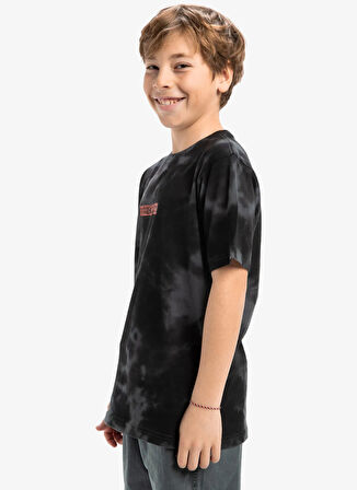Quiksilver Desenli Siyah Erkek Çocuk T-Shirt EQBZT04840-FROG RITUAL SS TEE YOUTH
