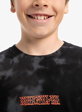 Quiksilver Desenli Siyah Erkek Çocuk T-Shirt EQBZT04840-FROG RITUAL SS TEE YOUTH