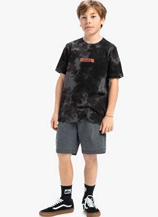Quiksilver Desenli Siyah Erkek Çocuk T-Shirt EQBZT04840-FROG RITUAL SS TEE YOUTH