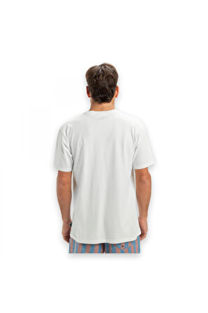 Quiksilver Eqyzt08035 Salt Water Pocket Ss Beyaz Erkek T-Shirt