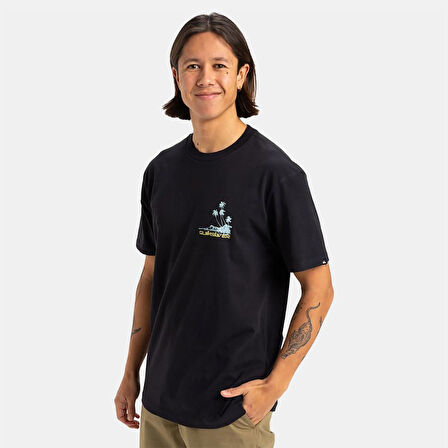 Quiksilver EQYZT08057-KVJ0 Palm Lines Ss Erkek Spor Tişört