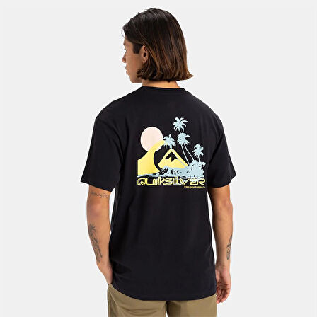 Quiksilver EQYZT08057-KVJ0 Palm Lines Ss Erkek Spor Tişört