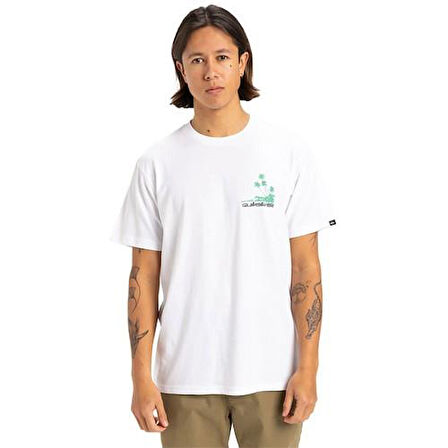 Quiksilver EQYZT08057-908 Palm Lines Ss Erkek Spor Tişört