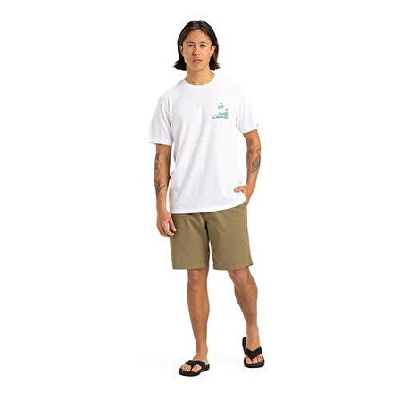Quiksilver EQYZT08057-908 Palm Lines Ss Erkek Spor Tişört