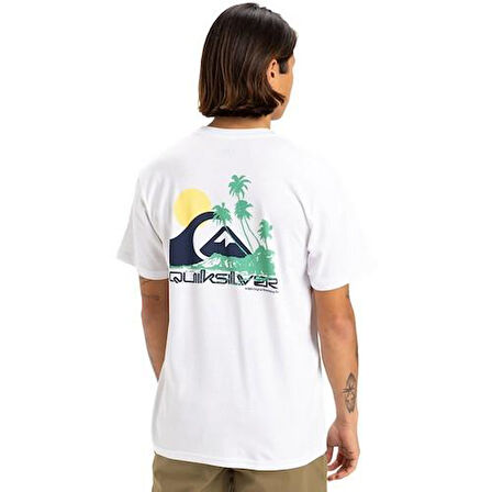 Quiksilver EQYZT08057-908 Palm Lines Ss Erkek Spor Tişört
