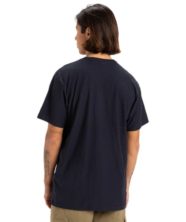 Quiksilver Slub Roundneck Erkek Lacivert Kısa Kollu Tişört EQYKT04377 Lacivert