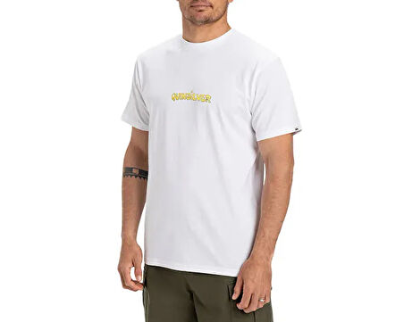 Quiksilver Ev Disconnect Effects Ss Erkek Günlük Tişört EQYZT08049-908 Beyaz